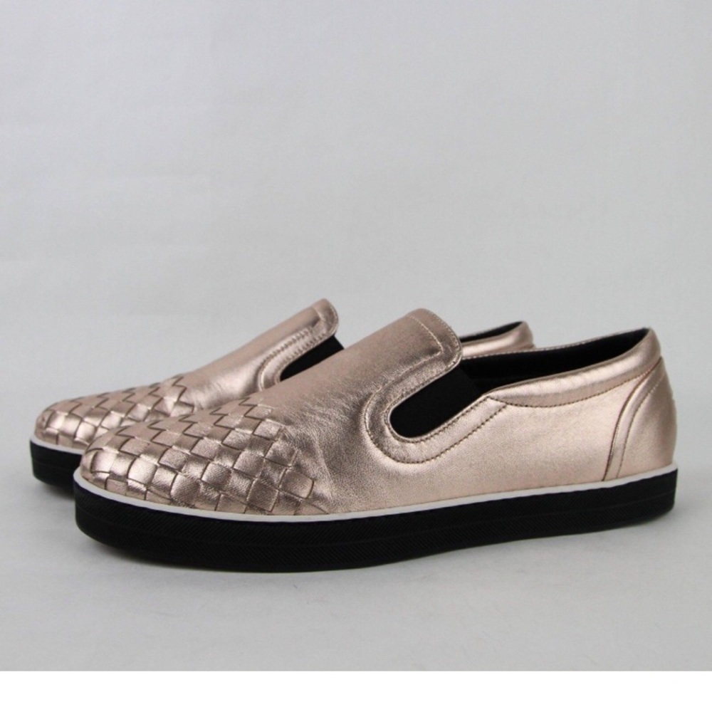 Bottegga flat sneakers rose gold new